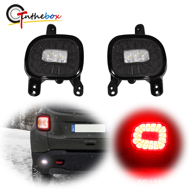 Model Kit Jeep - Red & White LED Car Rear
