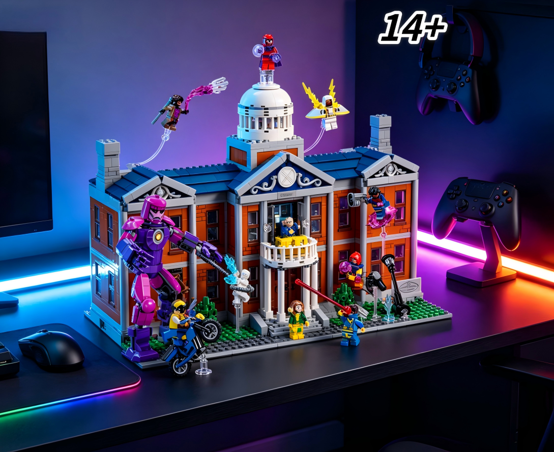 Model Kit Bandai - 2026New 76294 3093PCS Mutant Academy Base