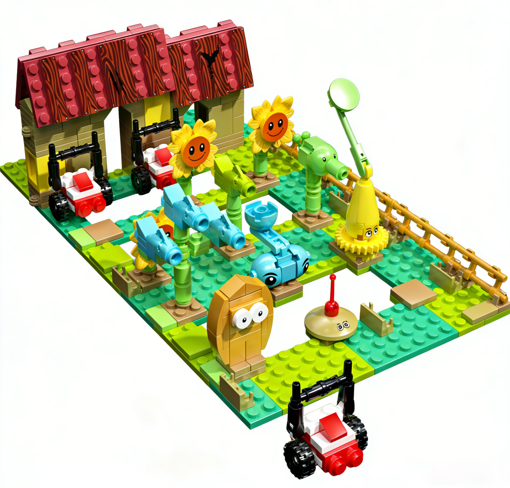 Model Kit Vs Figure - Plants vs. Zombies Battle of the