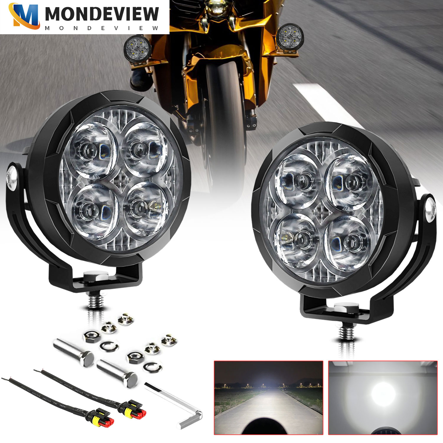 Model Kit Jeep - MONDEVIEW M11 High-power Circular Light 10000LM