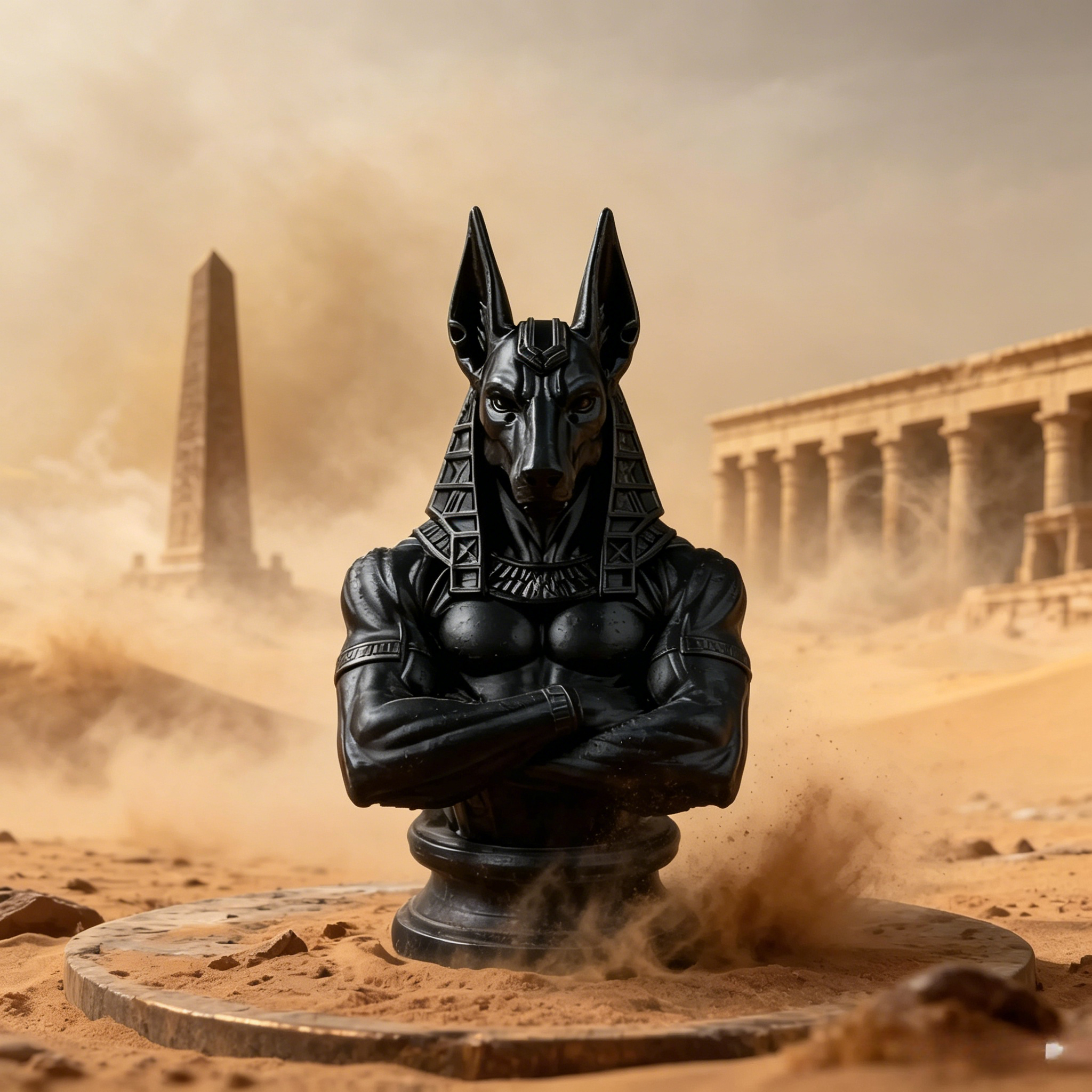 Anubis Bust Figurine 3D Printe - Model Kit Anubis avaliação e preço