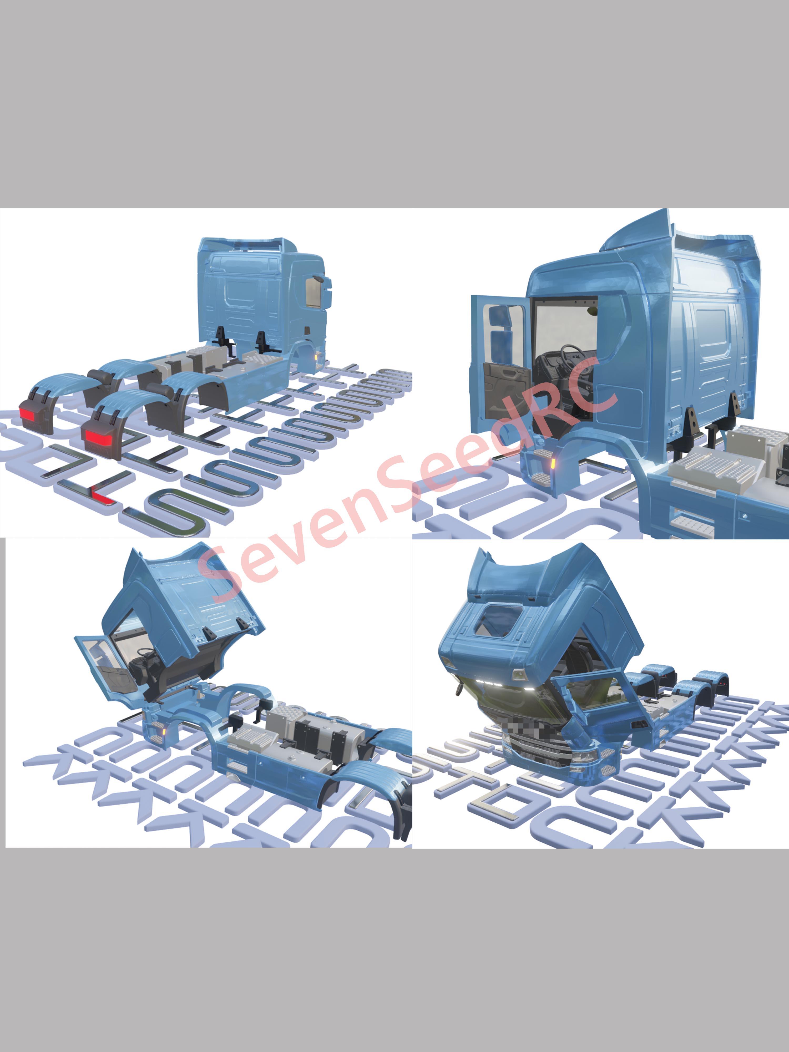 3d Printed Truck KIT SCAN P SE - Model Kit Jdm avaliação e preço