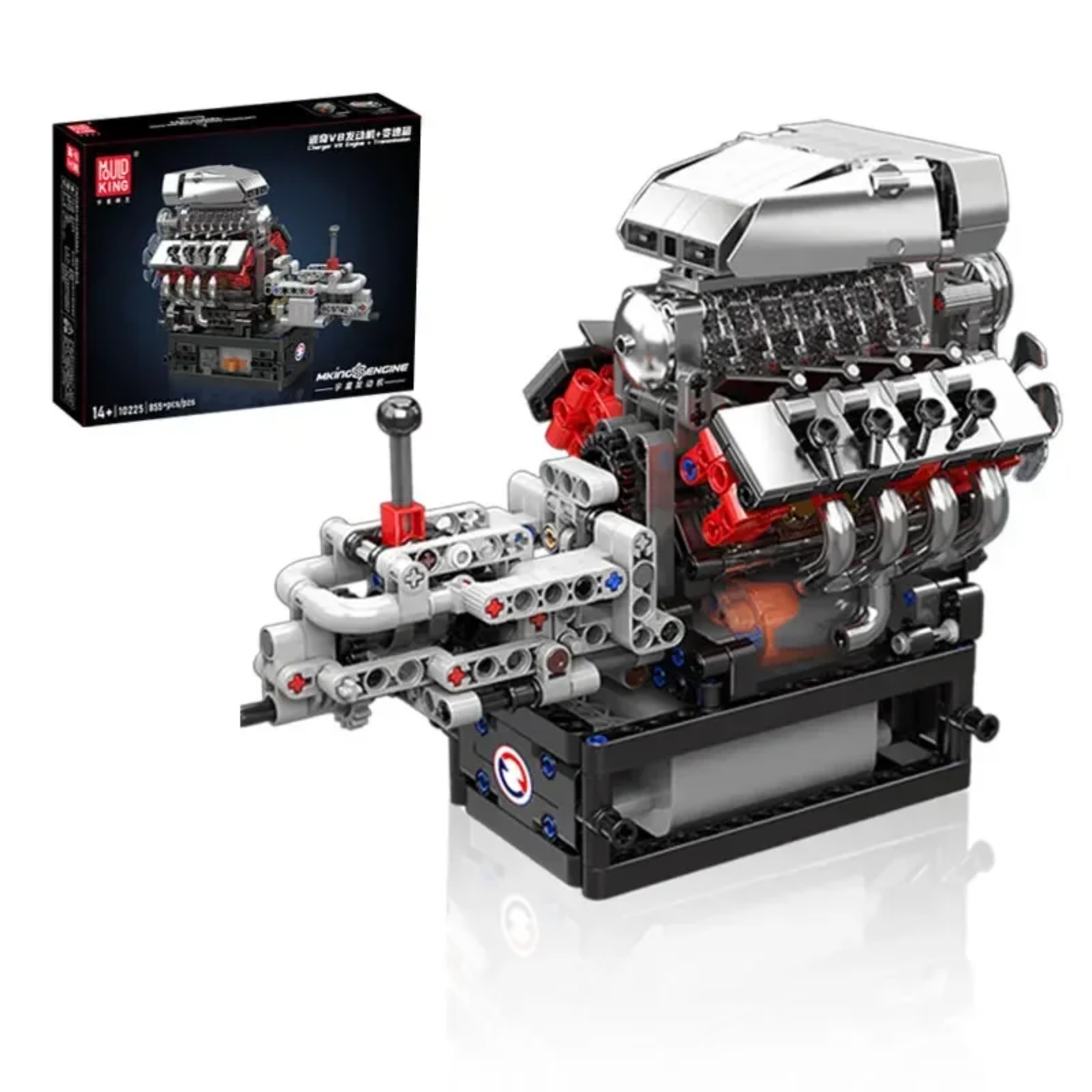 Mould King 10225 V8 Engine Mod - Model Kit Engine V8 avaliação e preço