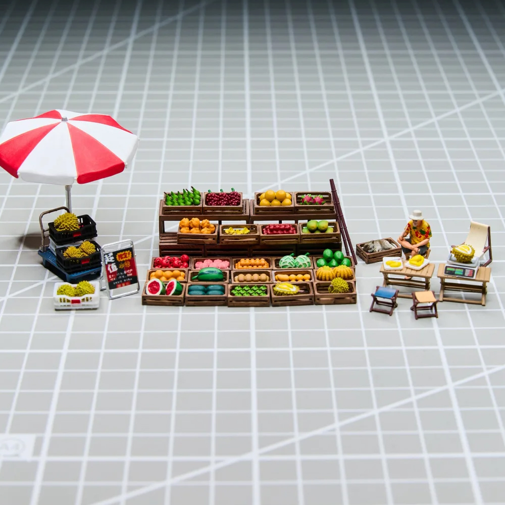 Kicarmod 1/64 Fruit Stand Mode - Model Kit Toy avaliação e preço