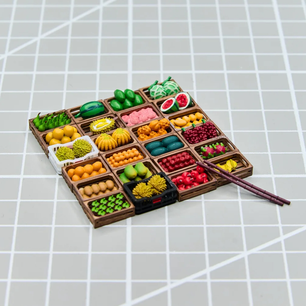 Kicarmod 1/64 Fruit Stand Mode - Model Kit Toy avaliação e preço