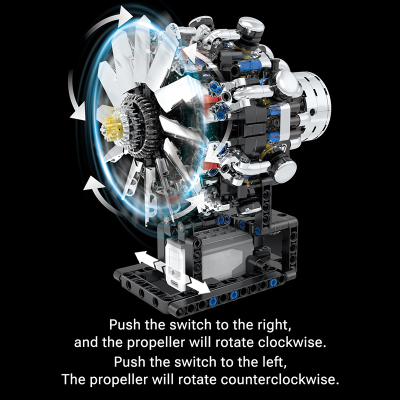 Airplane V8 Engine Motorized S - Model Kit Engine V8 avaliação e preço
