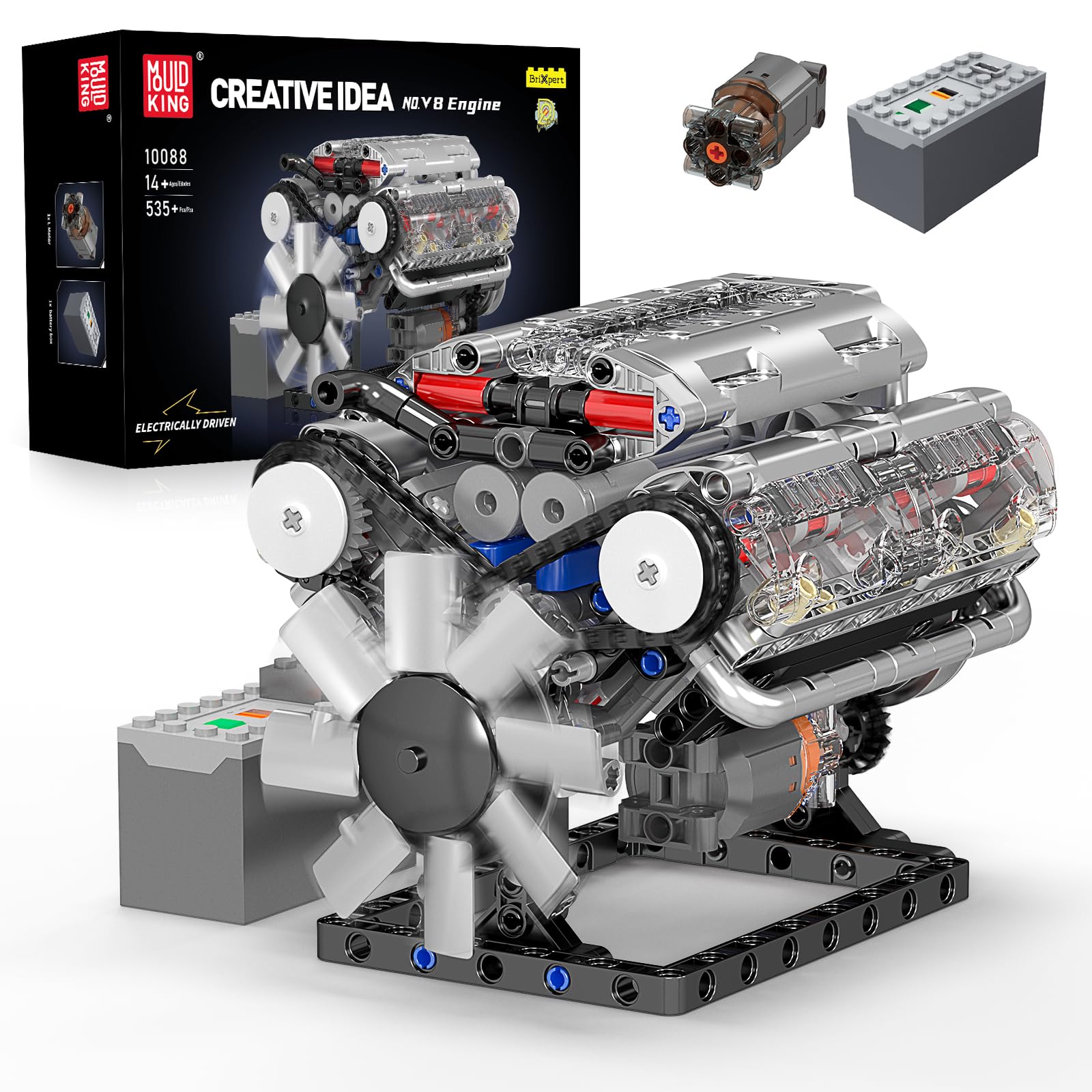 Mould King 10088 V8 Engine Bui - Model Kit Engine V8 avaliação e preço