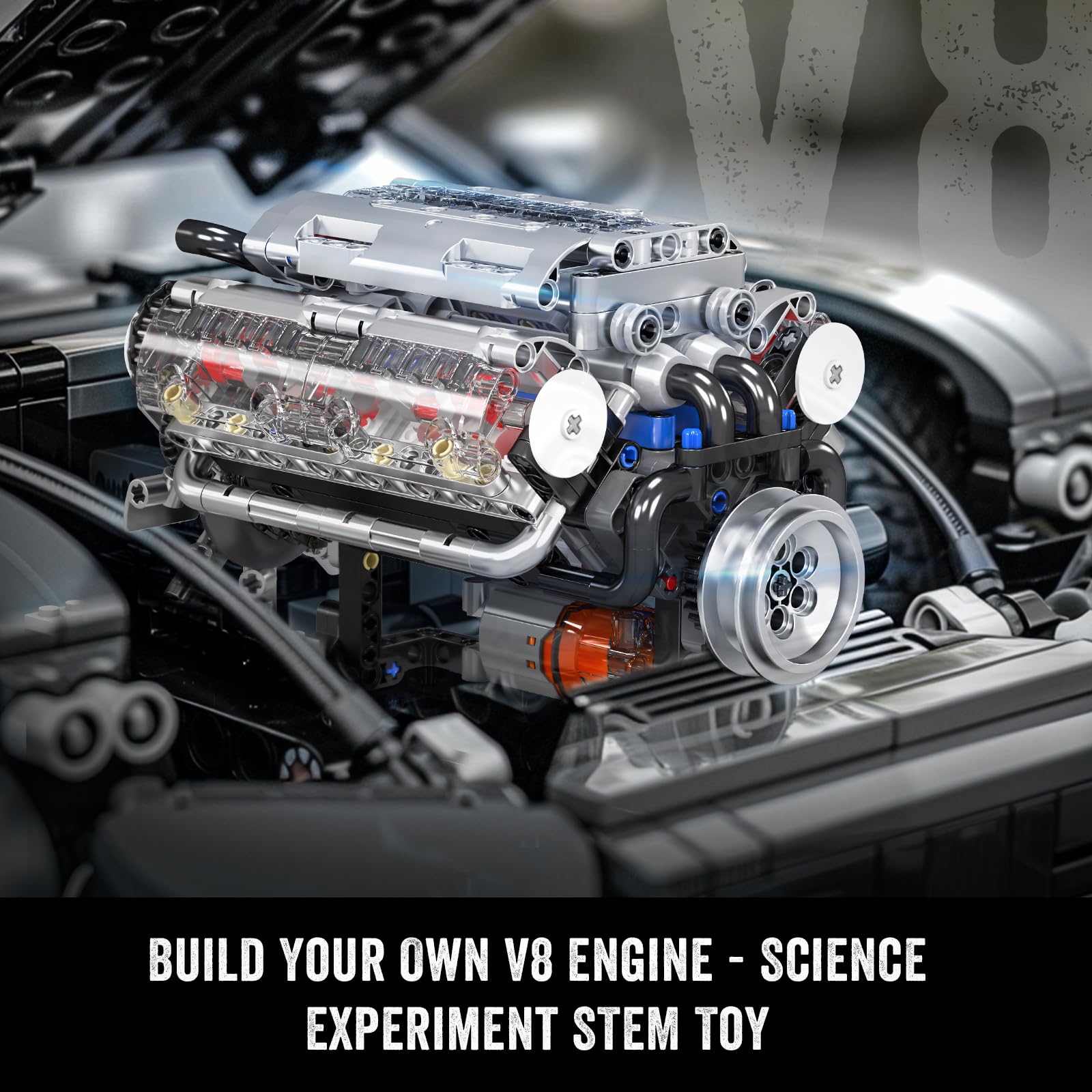 Mould King 10088 V8 Engine Bui - Model Kit Engine V8 avaliação e preço