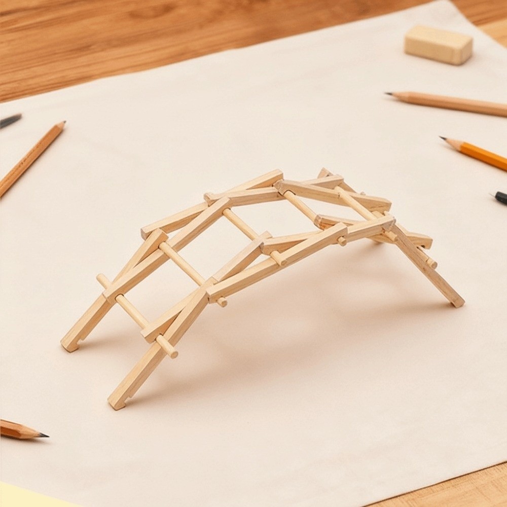 Bailey Bridge Wooden Puzzle DI - Model Kit Instructions avaliação e preço