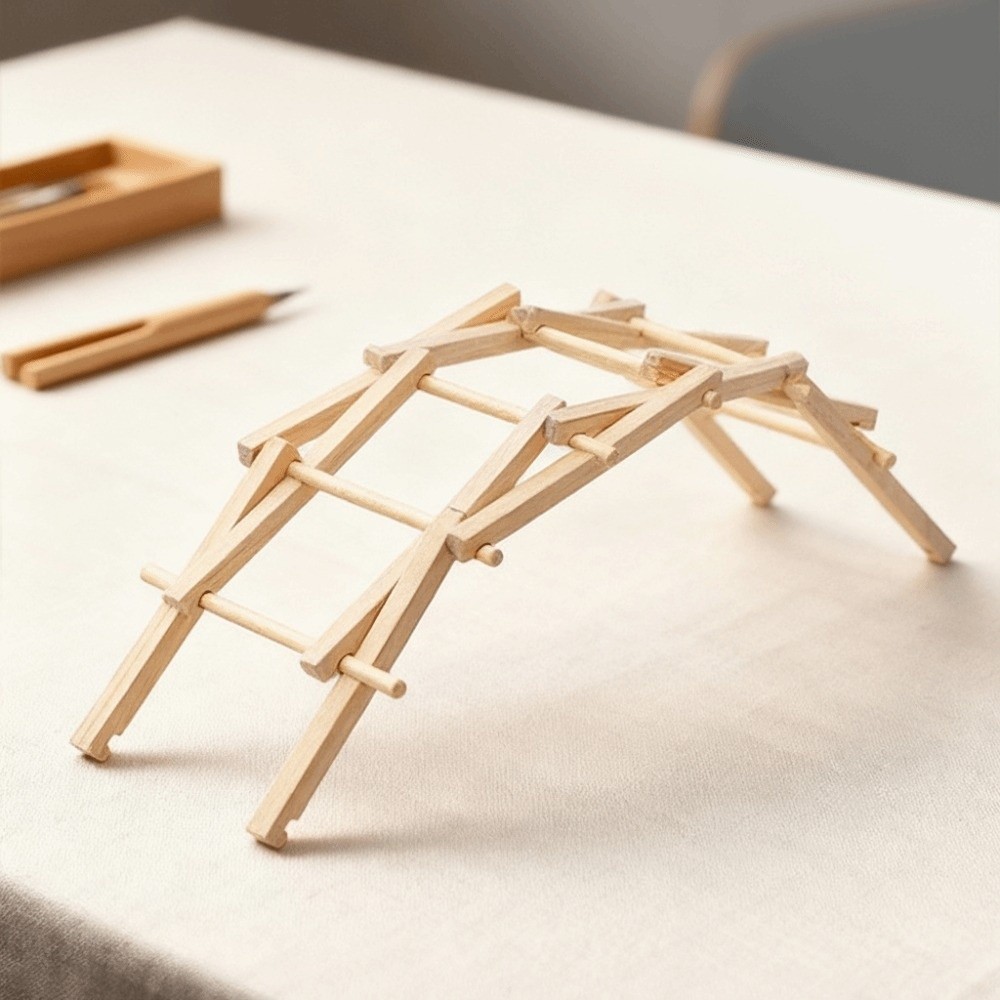Bailey Bridge Wooden Puzzle DI - Model Kit Instructions avaliação e preço