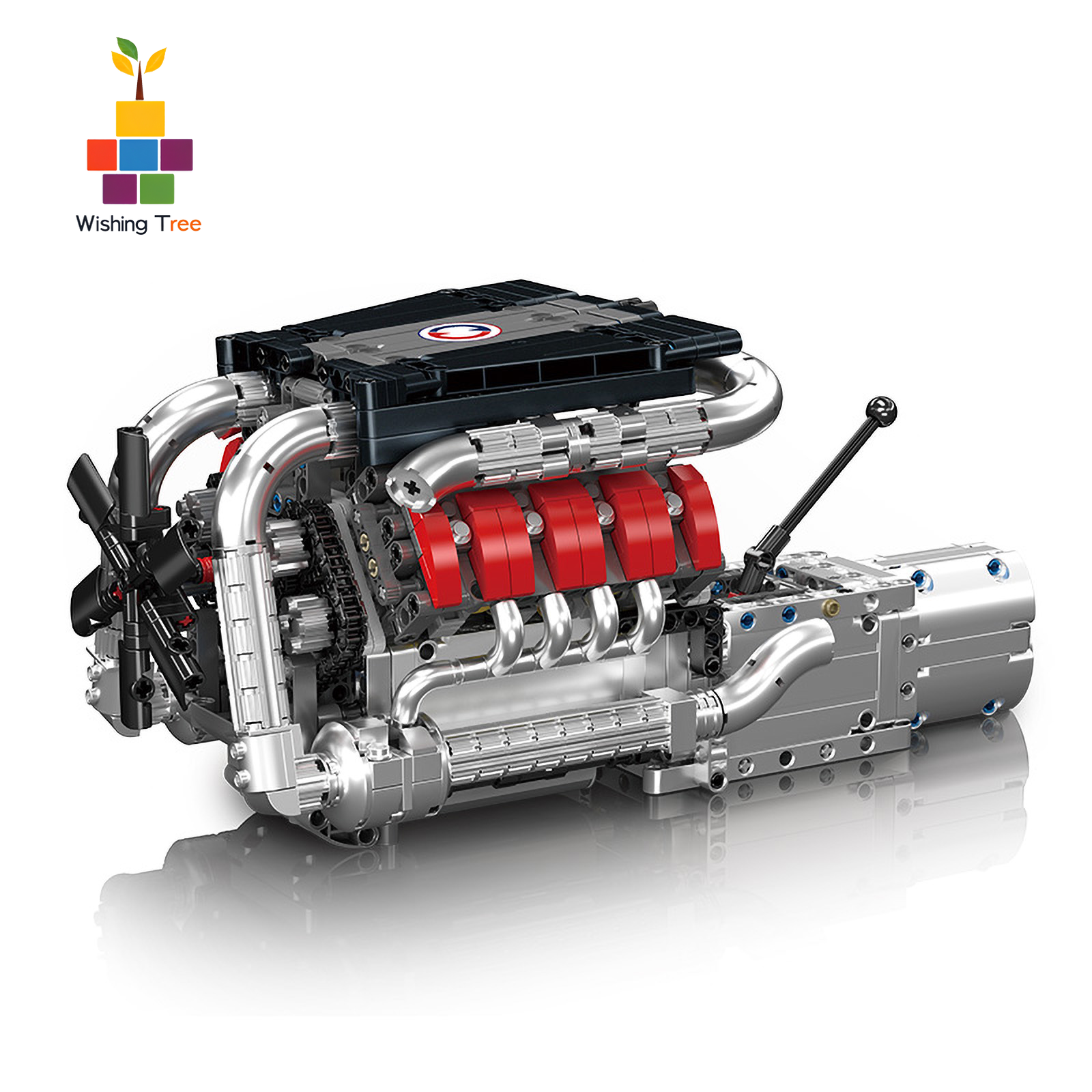 Mould King 10203 MB Merc V8 En - Model Kit Engine V8 avaliação e preço