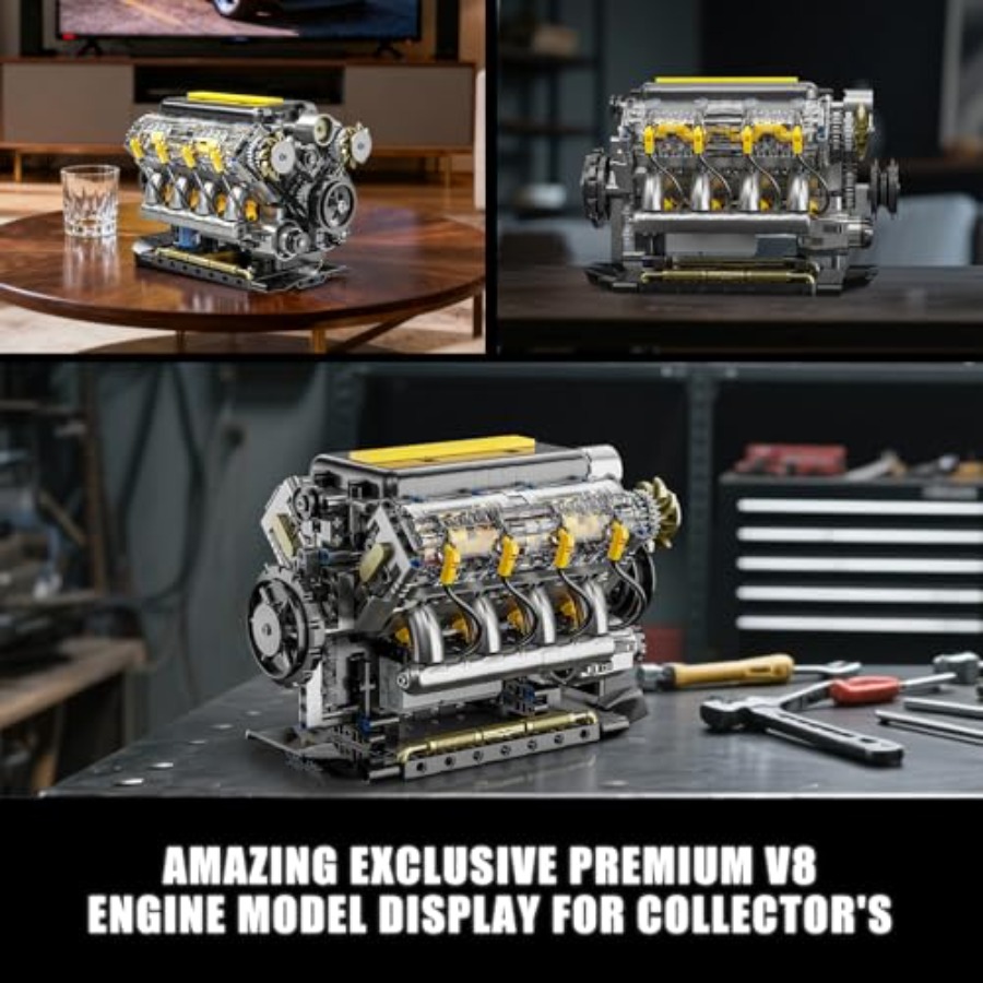 V8 Engine Model Kit that Runs, - Model Kit Engine V8 avaliação e preço