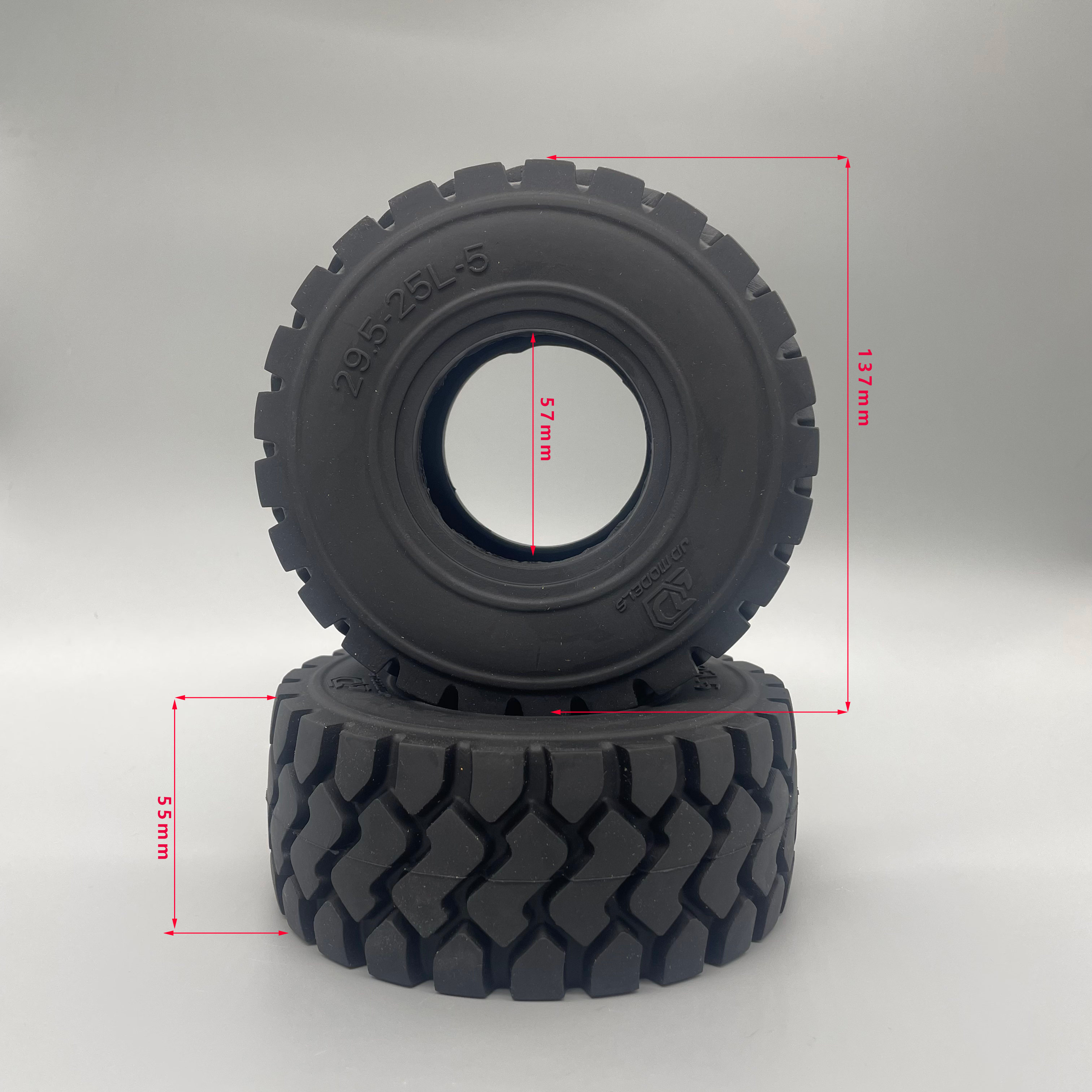 RC Loader Tires 137mm JDM-82 H - Model Kit Jdm avaliação e preço