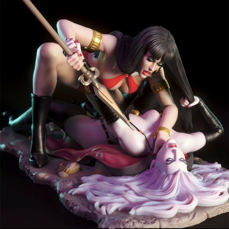 1/24 Scale Vampirella Vs Lady  - Model Kit Vs Figure avaliação e preço