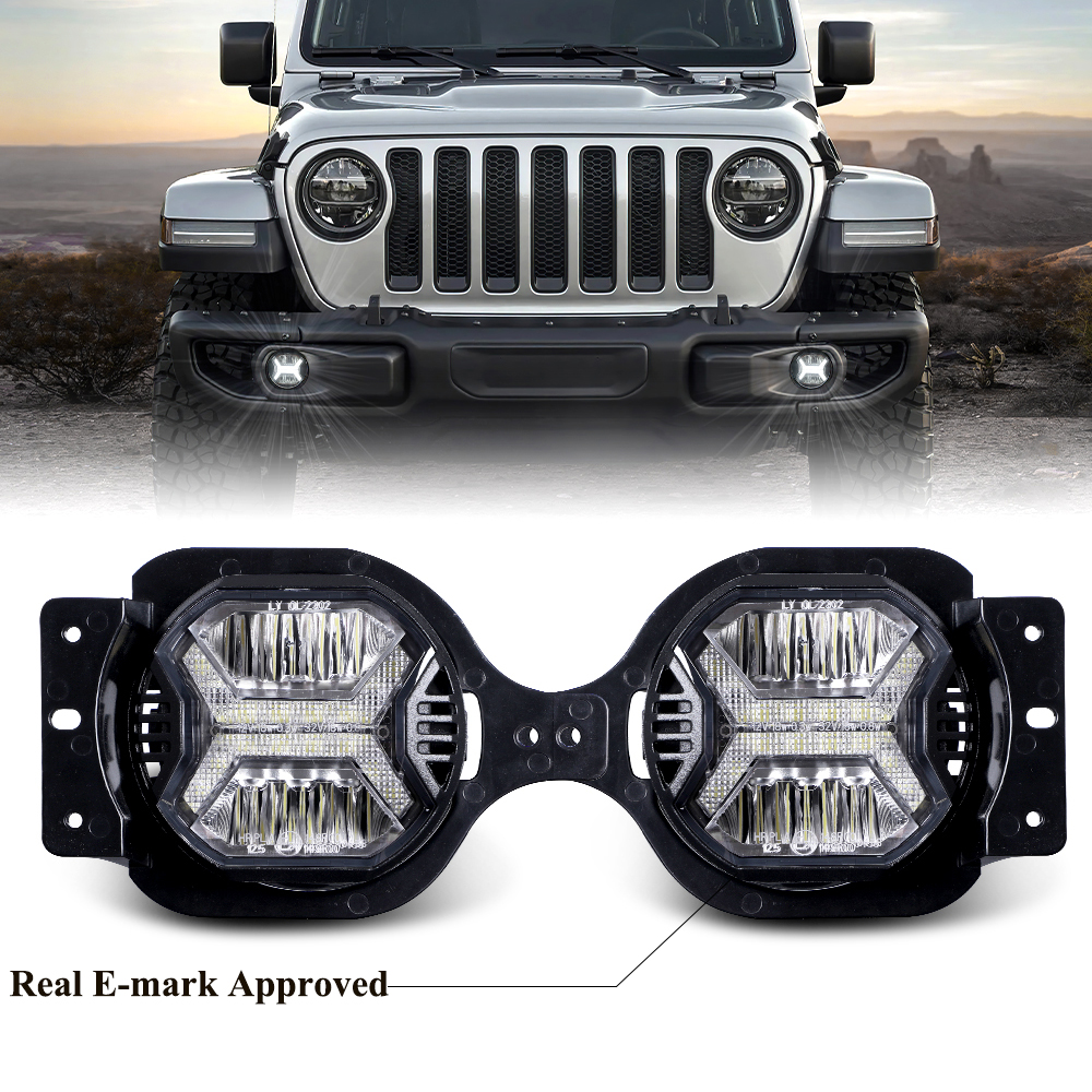 1 Pair 60W 4 Inch LED Fog Ligh - Model Kit Jeep avaliação e preço