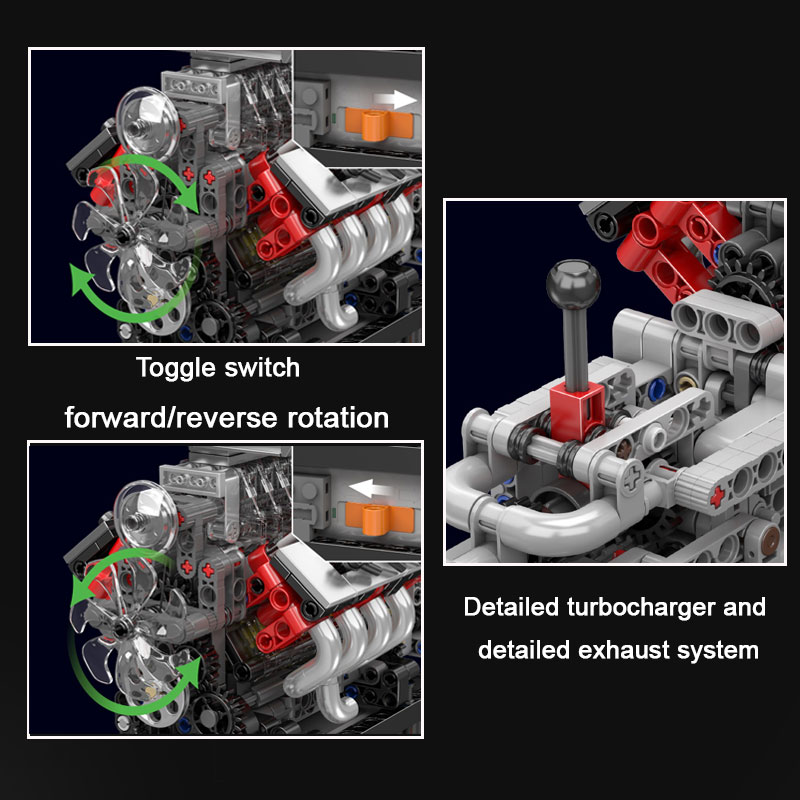 10225 High-Torque Vehicle V8 E - Model Kit Engine V8 avaliação e preço