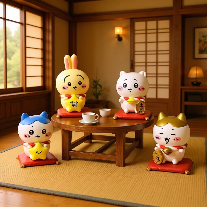 Kawaii CKW Lucky Cat Figurine  - Model Kit Bandai avaliação e preço