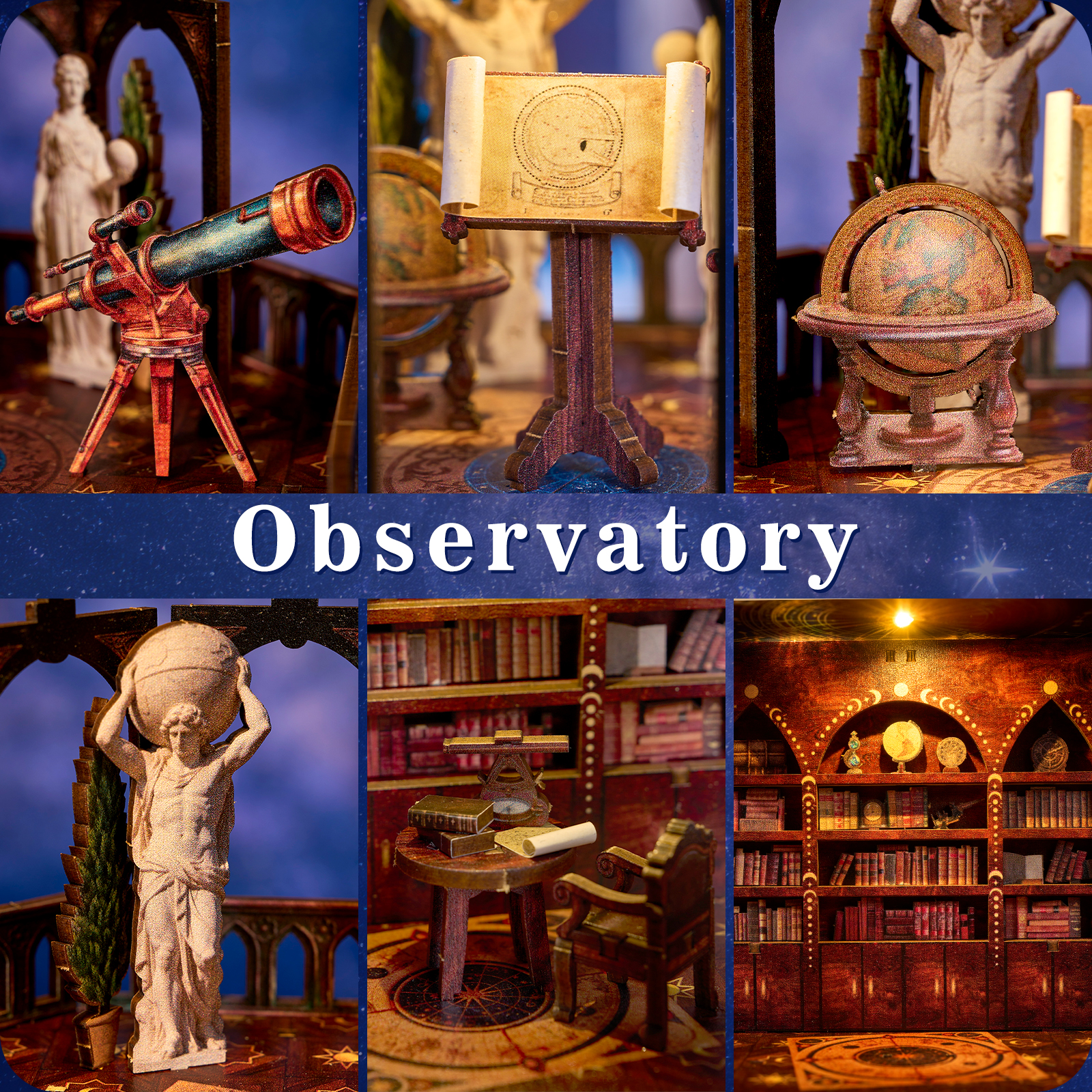 DIY 3D Wooden Puzzle Book Nook - Model Kit History avaliação e preço