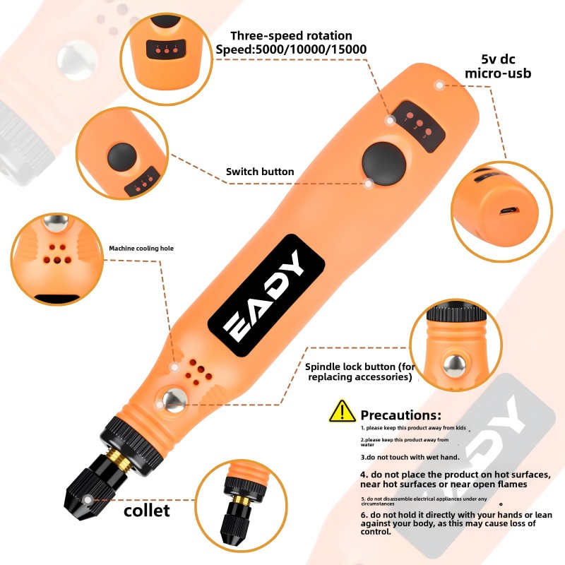USB Cordless Rotary Tool Kit – - Model Kit Tool avaliação e preço