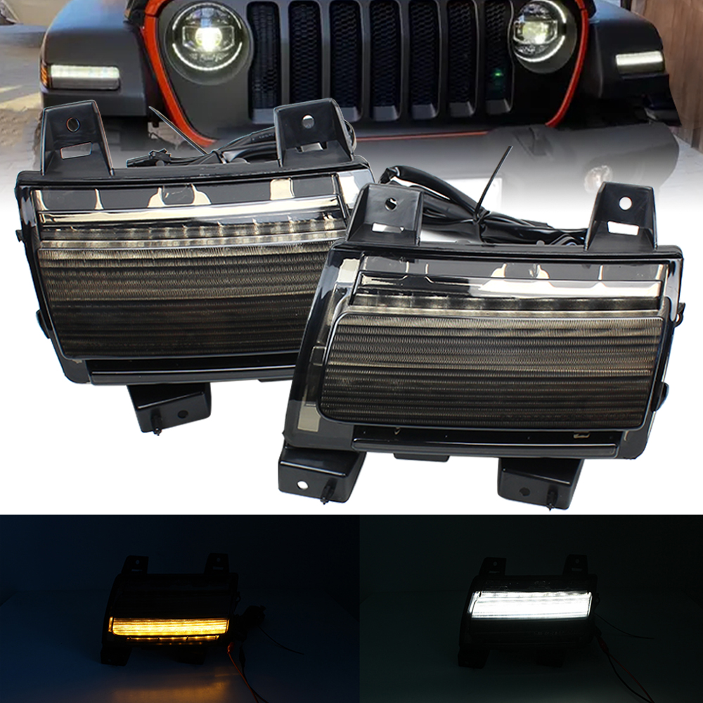 Front Bumper LED DRL & Turn Si - Model Kit Jeep avaliação e preço