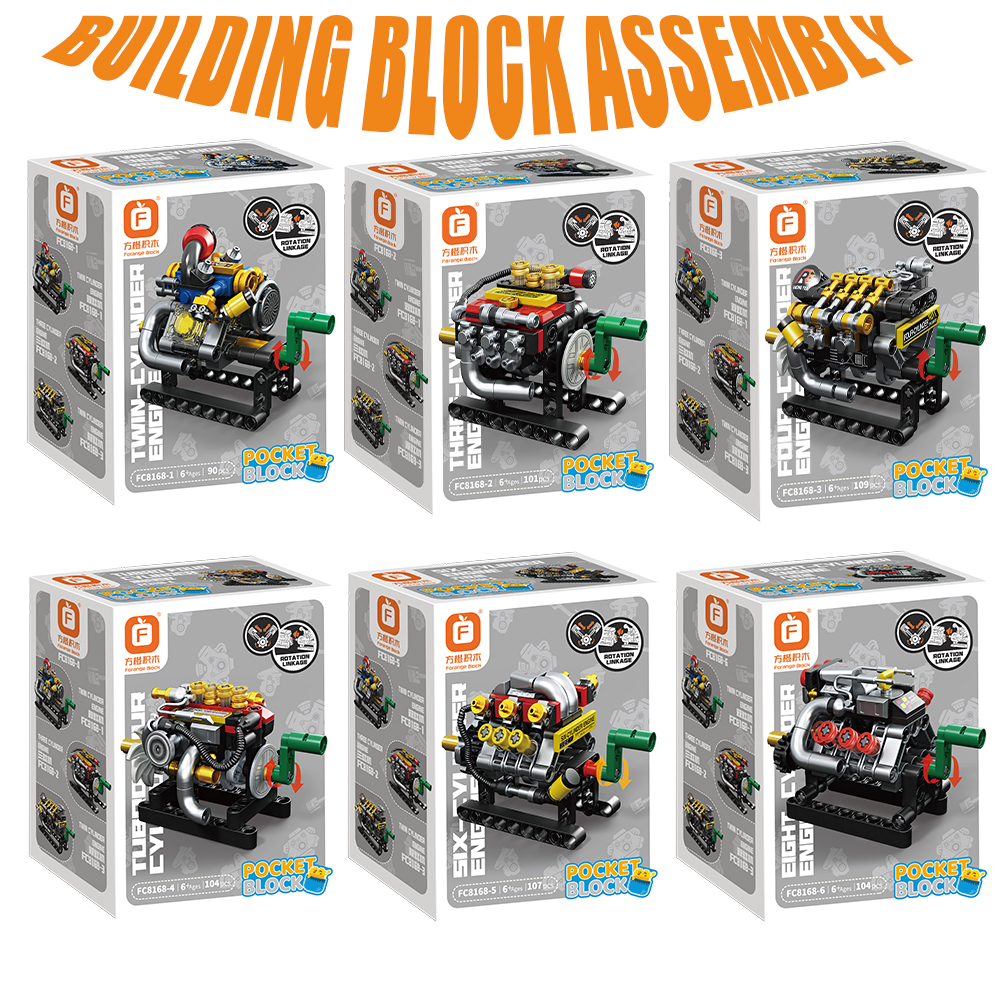 Mini Engine 2/3/4/6/8 Cylinder - Model Kit Toy avaliação e preço