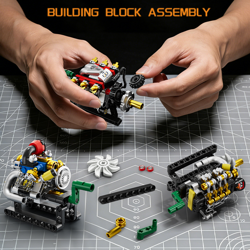 Mini Engine 2/3/4/6/8 Cylinder - Model Kit Toy avaliação e preço
