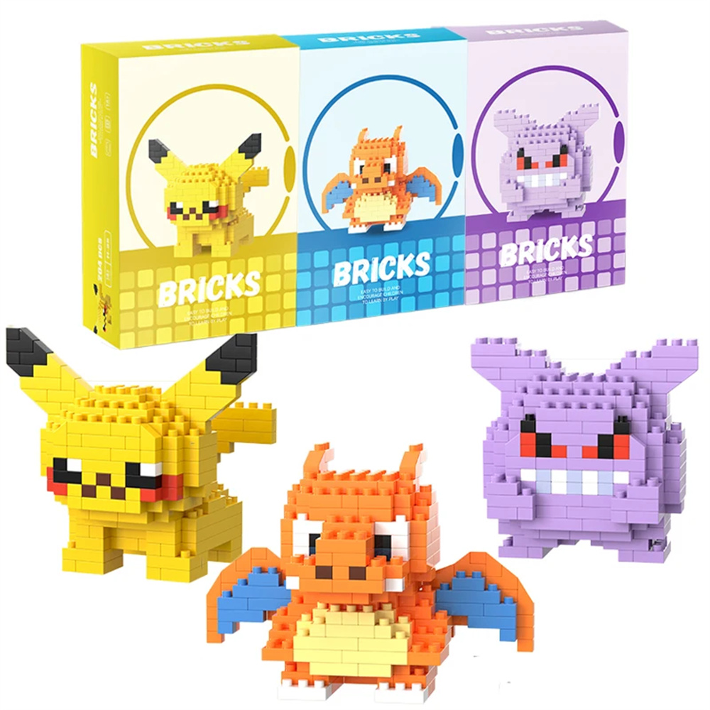 Pokemon Micro Building Blocks  - Model Kit Toy avaliação e preço