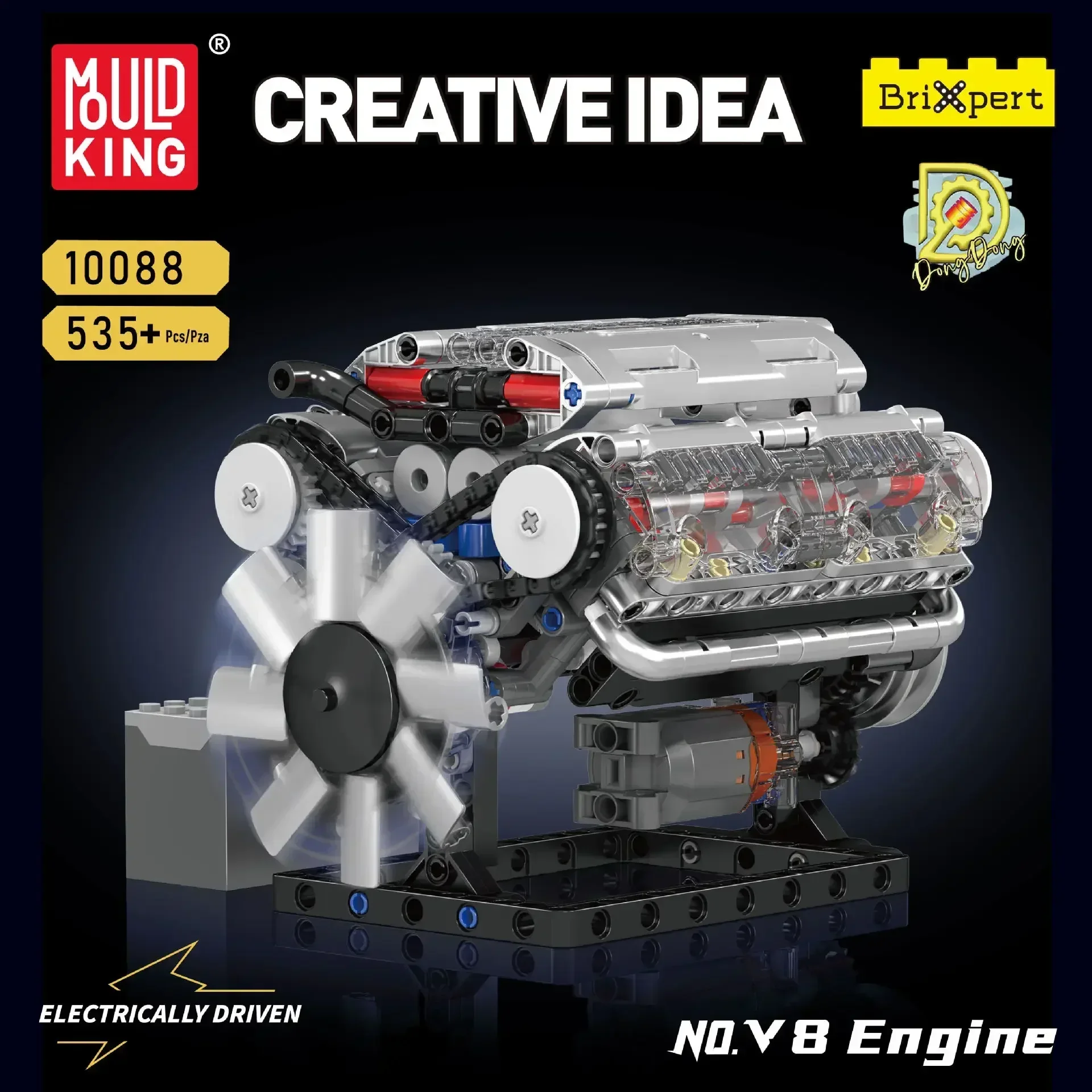 Mould King V8 Engine Building  - Model Kit Engine V8 avaliação e preço