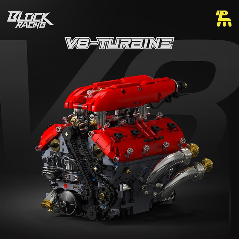 T5011 V8 Turbo Engine Model El - Model Kit Engine V8 avaliação e preço
