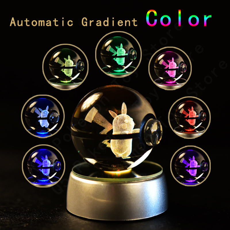 Pokemon Crystal Ball 3D Night  - Model Figure Base avaliação e preço