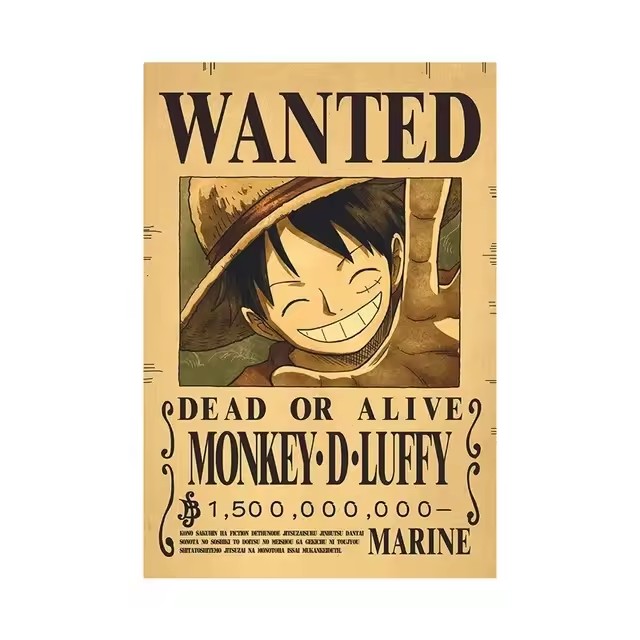 Anime One Piece Bounty Wanted  - Model Kit Vintage avaliação e preço