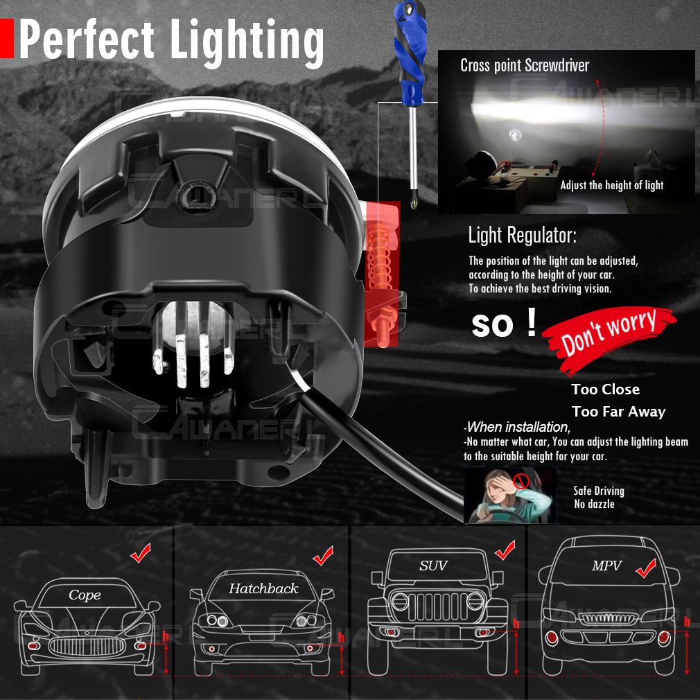 2 X 30W 6000LM LED Angel Eye F - Model Kit Jeep avaliação e preço