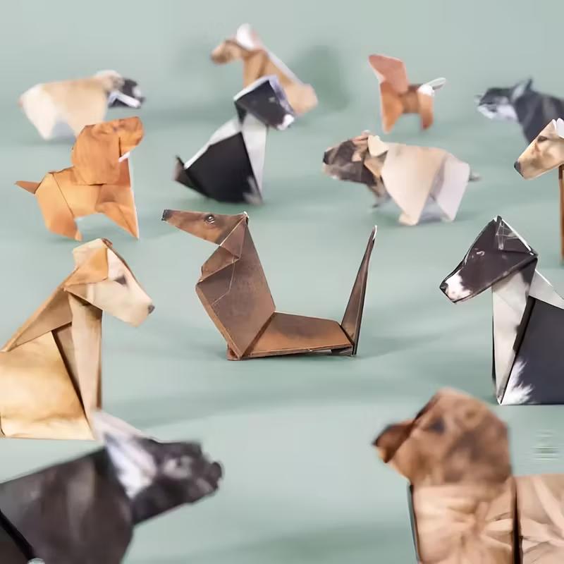 1pcs DIY 3D Paper Dog Cat Orig - Model Kit Instructions avaliação e preço