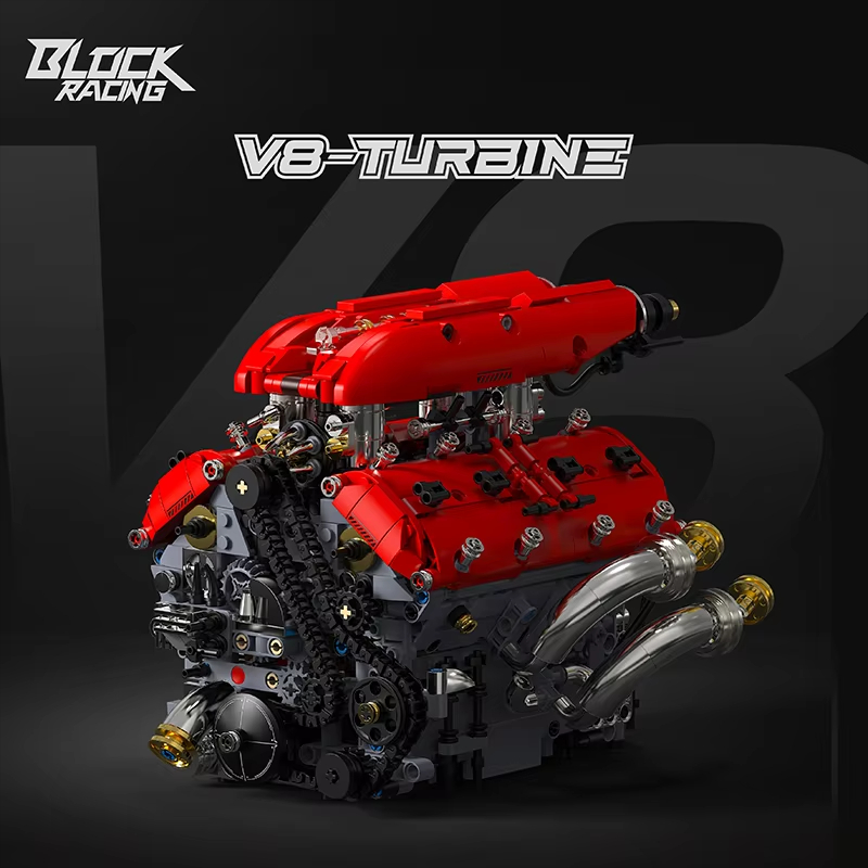 1370pieces V8 Engine Building  - Model Kit Engine V8 avaliação e preço