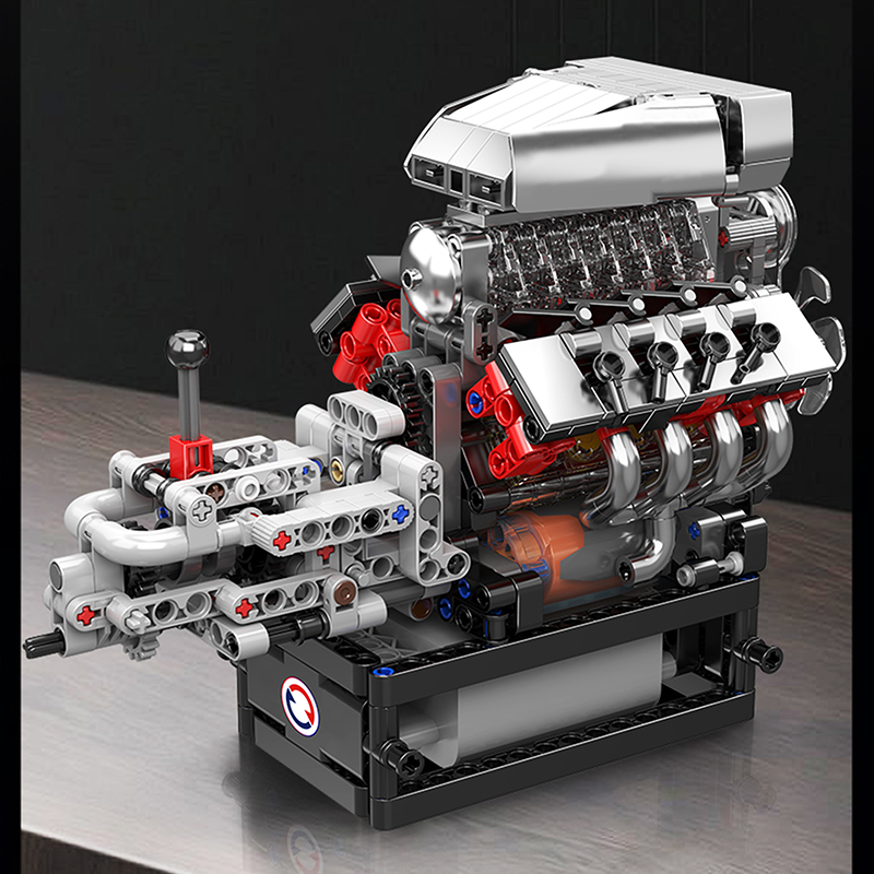 Mould King 10225 Technical Eng - Model Kit Engine V8 avaliação e preço