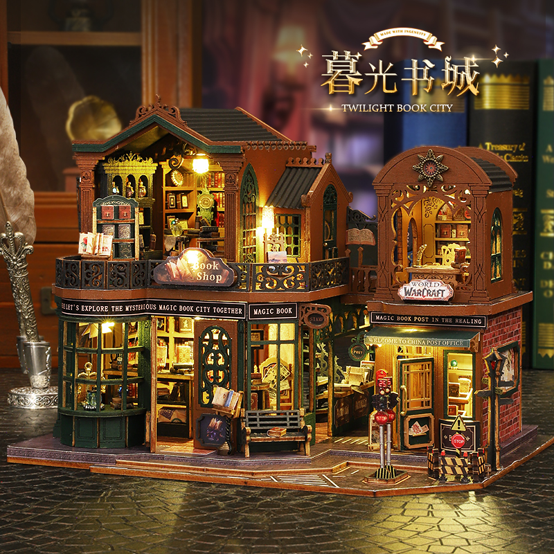 New DIY TWILIGHT BOOK CITY Min - Model Kit History avaliação e preço