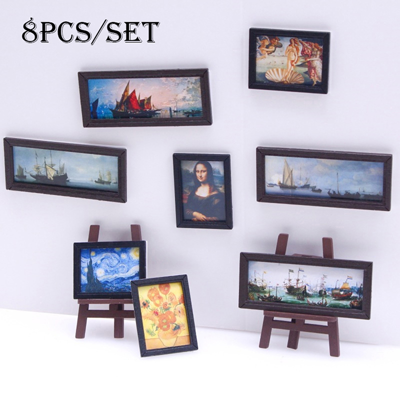 8Pcs/Set 1:12 Dollhouse Miniat - Model Kit Vintage avaliação e preço
