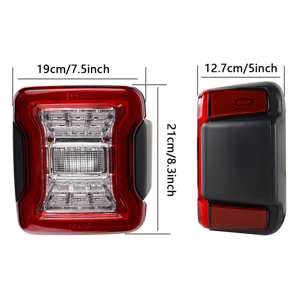 2x Car LED Tail Lights for Jee - Model Kit Jeep avaliação e preço