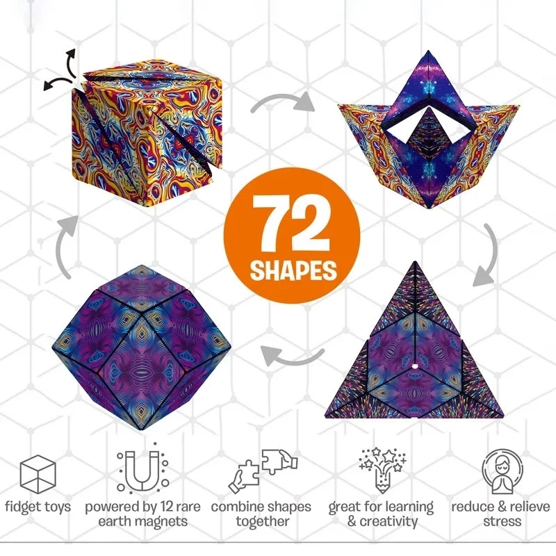 2024 Infinite magnetic cube 3D - Model Kit Infinite Dimension avaliação e preço