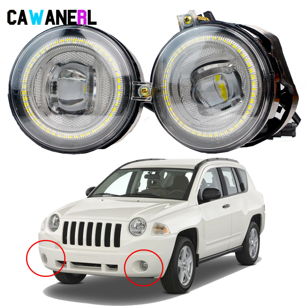 2 Pieces 9005 H10 LED Angel Ey - Model Kit Jeep avaliação e preço