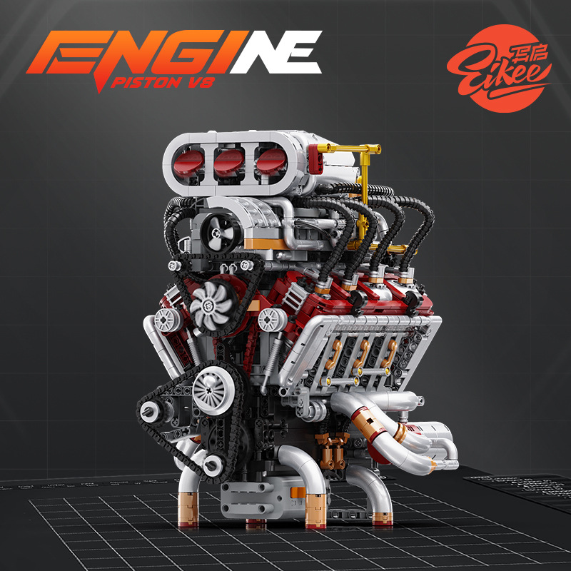 Y15001 Supercar V8 engine Mode - Model Kit Engine V8 avaliação e preço