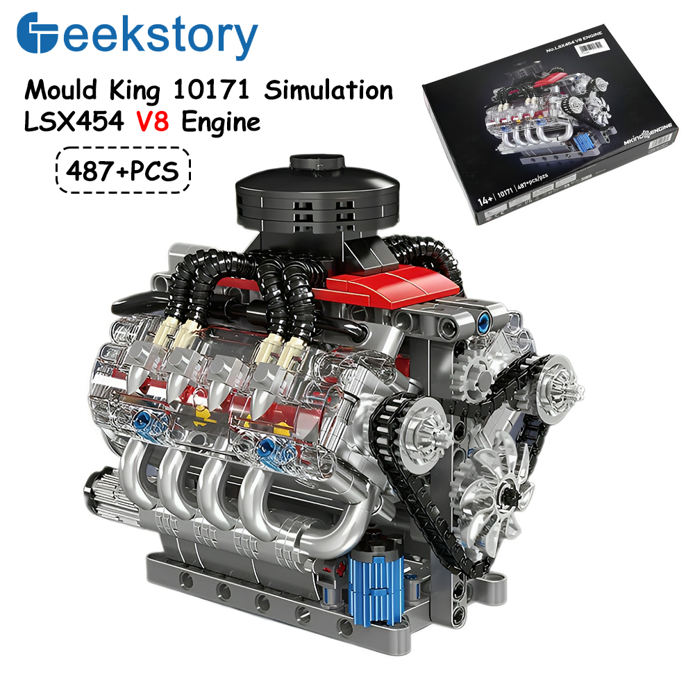 Mould King 10171 LSX454 V8 Eng - Model Kit Engine V8 avaliação e preço
